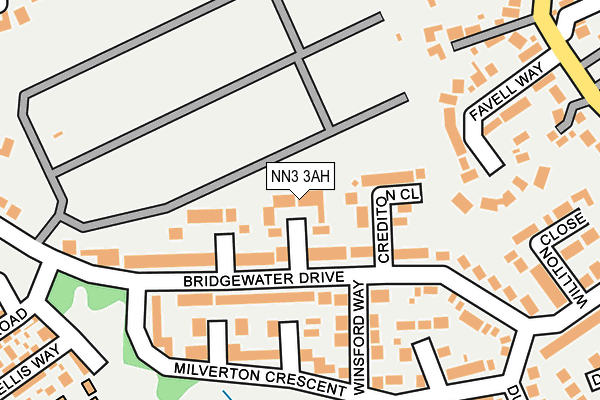 NN3 3AH map - OS OpenMap – Local (Ordnance Survey)