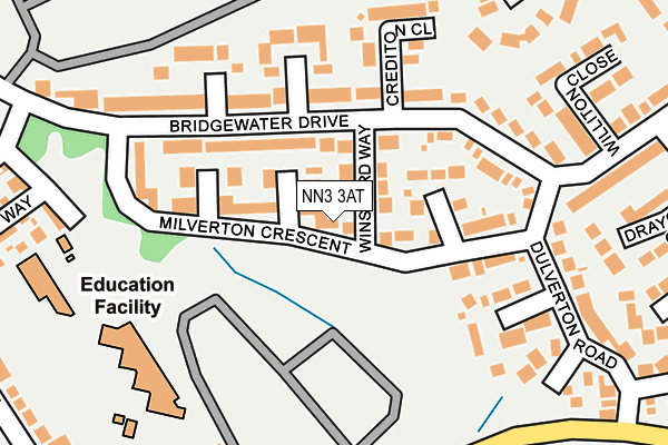 NN3 3AT map - OS OpenMap – Local (Ordnance Survey)