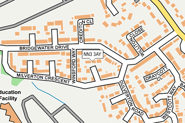 NN3 3AY map - OS OpenMap – Local (Ordnance Survey)