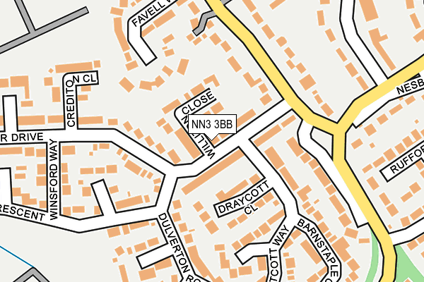 NN3 3BB map - OS OpenMap – Local (Ordnance Survey)