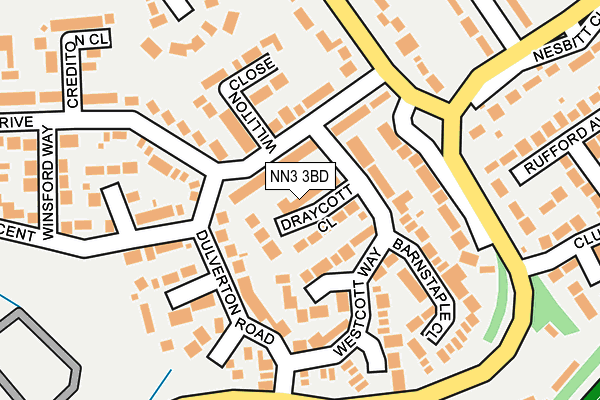 NN3 3BD map - OS OpenMap – Local (Ordnance Survey)