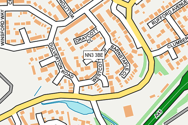 NN3 3BE map - OS OpenMap – Local (Ordnance Survey)