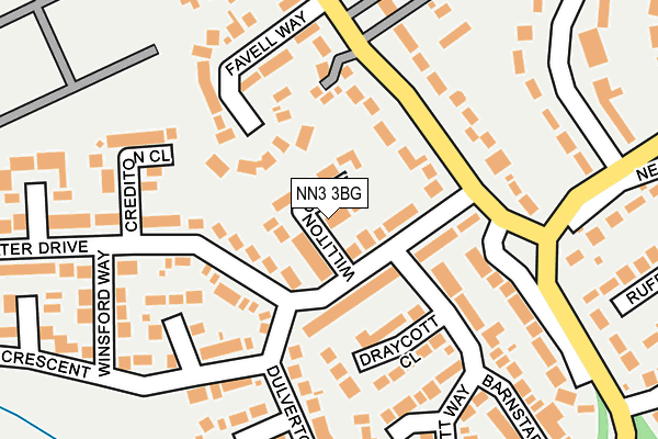 NN3 3BG map - OS OpenMap – Local (Ordnance Survey)