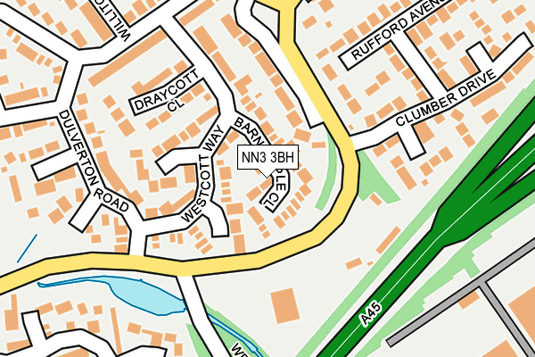 NN3 3BH map - OS OpenMap – Local (Ordnance Survey)