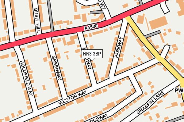 NN3 3BP map - OS OpenMap – Local (Ordnance Survey)