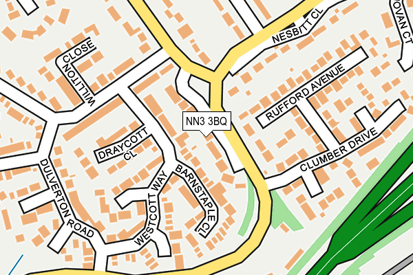 NN3 3BQ map - OS OpenMap – Local (Ordnance Survey)