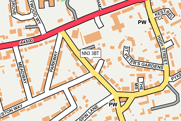 NN3 3BT map - OS OpenMap – Local (Ordnance Survey)