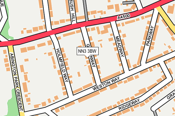 NN3 3BW map - OS OpenMap – Local (Ordnance Survey)