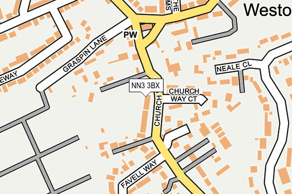 NN3 3BX map - OS OpenMap – Local (Ordnance Survey)