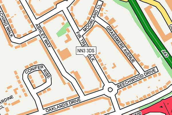 NN3 3DS map - OS OpenMap – Local (Ordnance Survey)