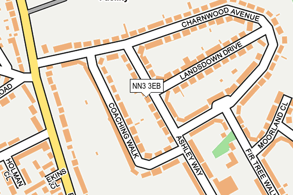 NN3 3EB map - OS OpenMap – Local (Ordnance Survey)