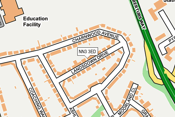 NN3 3ED map - OS OpenMap – Local (Ordnance Survey)