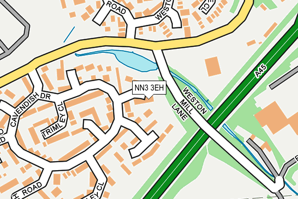 NN3 3EH map - OS OpenMap – Local (Ordnance Survey)