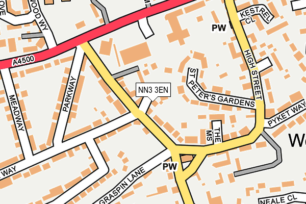 NN3 3EN map - OS OpenMap – Local (Ordnance Survey)