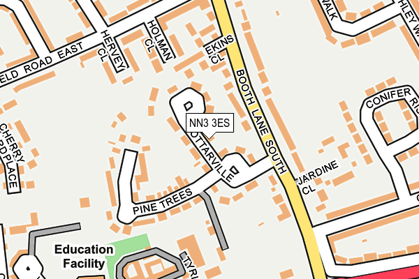 NN3 3ES map - OS OpenMap – Local (Ordnance Survey)