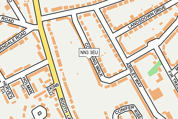 NN3 3EU map - OS OpenMap – Local (Ordnance Survey)