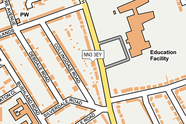 NN3 3EY map - OS OpenMap – Local (Ordnance Survey)
