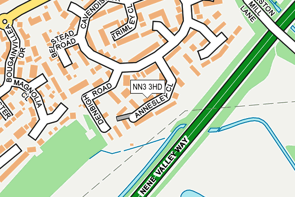 NN3 3HD map - OS OpenMap – Local (Ordnance Survey)