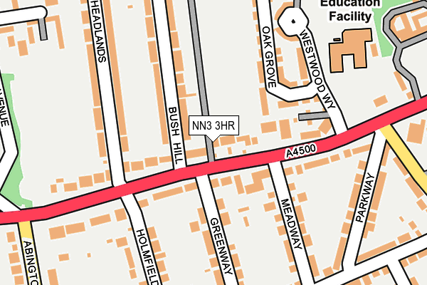 NN3 3HR map - OS OpenMap – Local (Ordnance Survey)