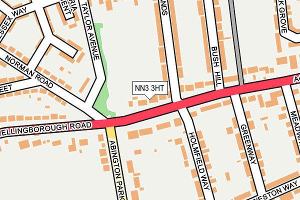 NN3 3HT map - OS OpenMap – Local (Ordnance Survey)