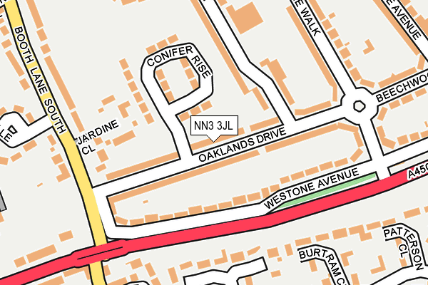 NN3 3JL map - OS OpenMap – Local (Ordnance Survey)