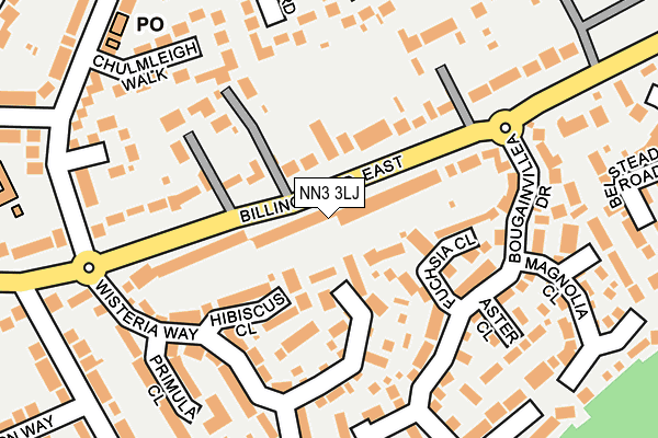 NN3 3LJ map - OS OpenMap – Local (Ordnance Survey)