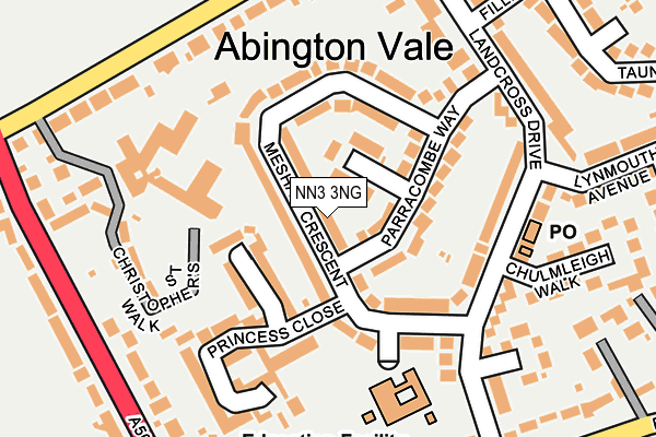 Map of CHERRY ORCHARD COURT (HIGH WYCOMBE) RESIDENTS ASSOCIATION LIMITED(THE) at local scale