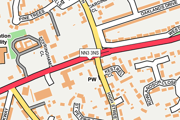 NN3 3NS map - OS OpenMap – Local (Ordnance Survey)