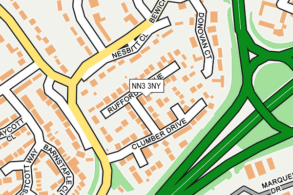 NN3 3NY map - OS OpenMap – Local (Ordnance Survey)