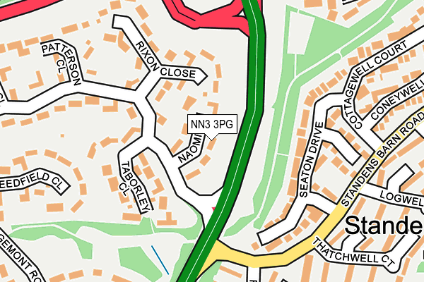 NN3 3PG map - OS OpenMap – Local (Ordnance Survey)