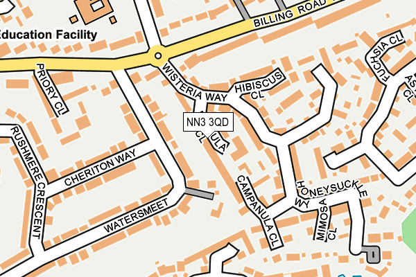 NN3 3QD map - OS OpenMap – Local (Ordnance Survey)