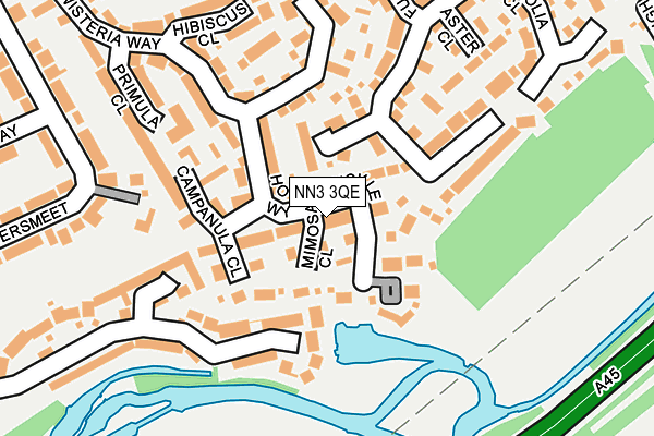 NN3 3QE map - OS OpenMap – Local (Ordnance Survey)