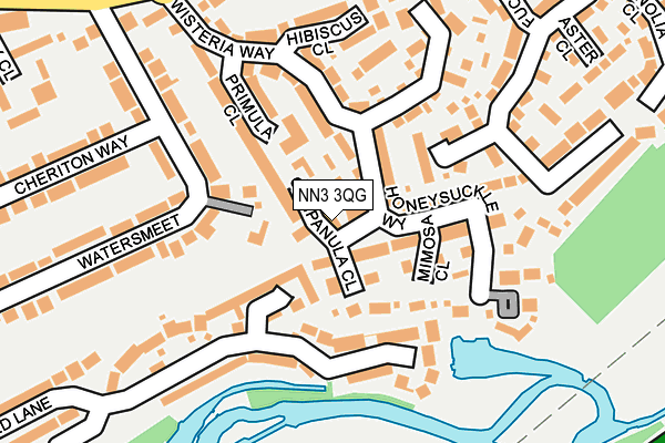 NN3 3QG map - OS OpenMap – Local (Ordnance Survey)