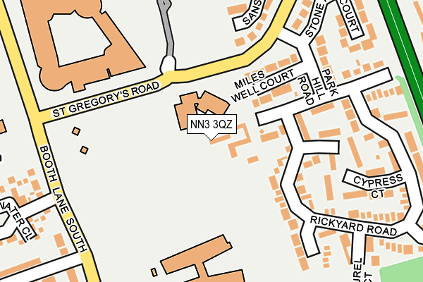 NN3 3QZ map - OS OpenMap – Local (Ordnance Survey)