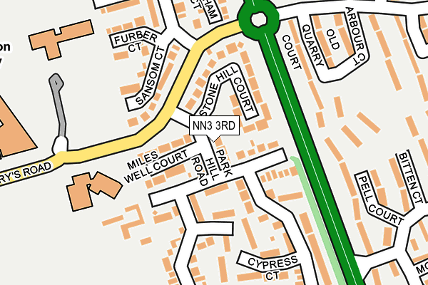 NN3 3RD map - OS OpenMap – Local (Ordnance Survey)