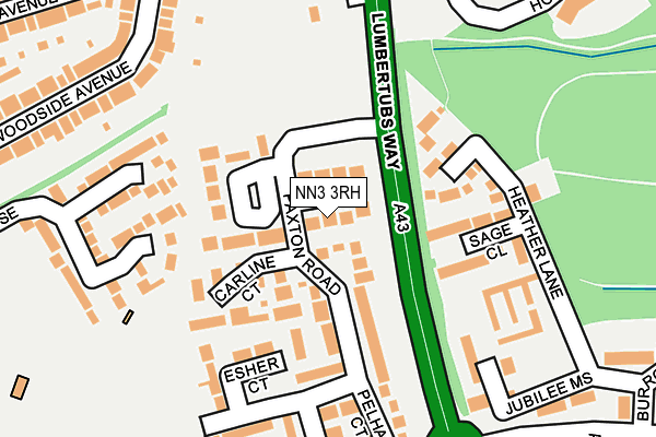 NN3 3RH map - OS OpenMap – Local (Ordnance Survey)