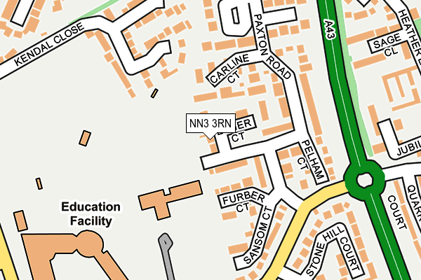 NN3 3RN map - OS OpenMap – Local (Ordnance Survey)