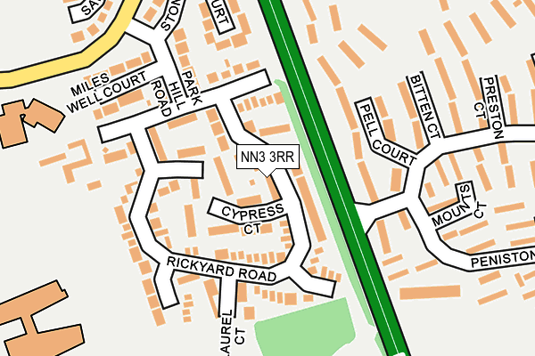 NN3 3RR map - OS OpenMap – Local (Ordnance Survey)