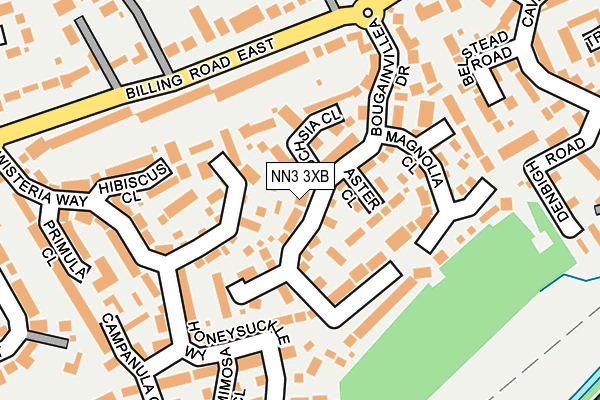 NN3 3XB map - OS OpenMap – Local (Ordnance Survey)