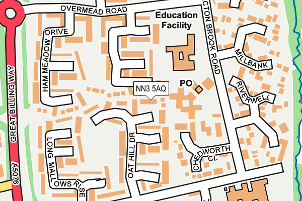 NN3 5AQ map - OS OpenMap – Local (Ordnance Survey)