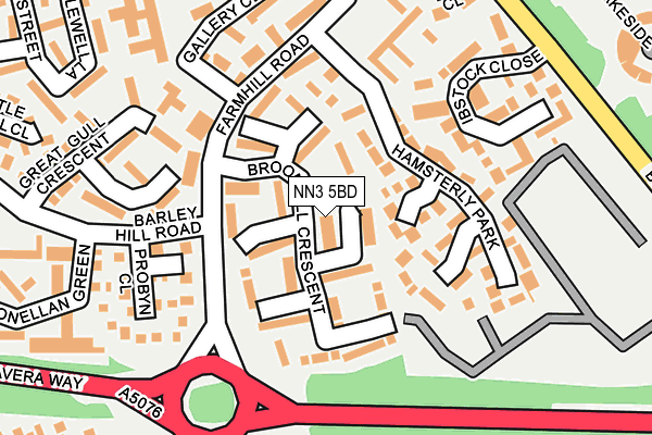 NN3 5BD map - OS OpenMap – Local (Ordnance Survey)