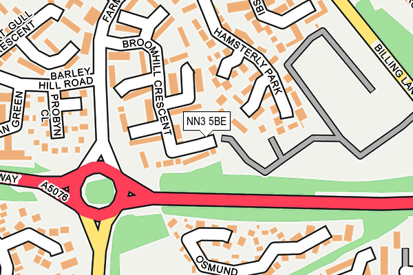 NN3 5BE map - OS OpenMap – Local (Ordnance Survey)