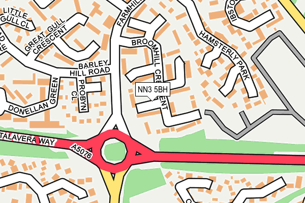 NN3 5BH map - OS OpenMap – Local (Ordnance Survey)