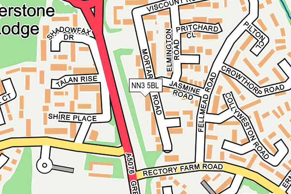 NN3 5BL map - OS OpenMap – Local (Ordnance Survey)