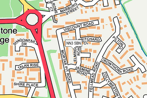 NN3 5BN map - OS OpenMap – Local (Ordnance Survey)