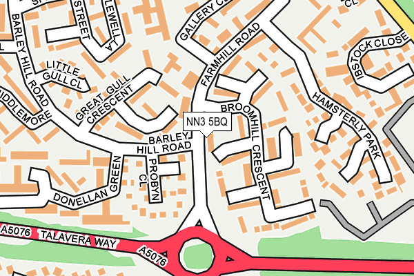 NN3 5BQ map - OS OpenMap – Local (Ordnance Survey)