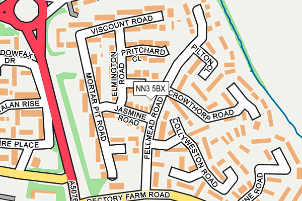NN3 5BX map - OS OpenMap – Local (Ordnance Survey)