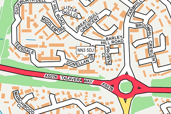 NN3 5DJ map - OS OpenMap – Local (Ordnance Survey)