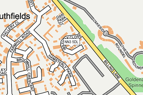 NN3 5DL map - OS OpenMap – Local (Ordnance Survey)