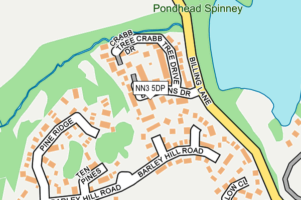 NN3 5DP map - OS OpenMap – Local (Ordnance Survey)